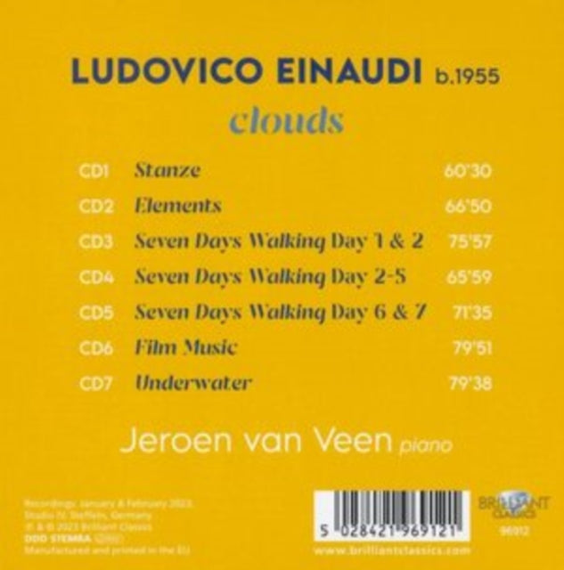 Jeroen Van Veen: Ludovico Einaudi: Clouds - CD
