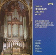 Gerard Brooks: Great European Organs No. 58: St Francois De Sale. Lyon - CD
