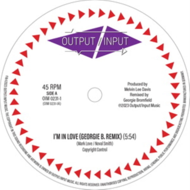 OUTPUT/INPUT: Im In Love (Georgie B. Remix) - Vinyl