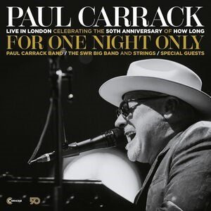 Paul Carrack: For One Night Only - Live In London - CD