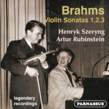 Szeryng & Rubinstein: Brahms Violin Sonatas 1-3 (Re-Master!) - CD