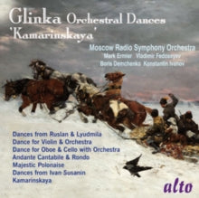 Moscow Philharmonic Orchestra / Ermler / Kitaenko Etc: Glinka Orchestral Dances Kamarinskaya - CD
