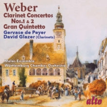 G.de Peyer / D. Glazer / Lso / Wurrtemburg Co / Melos: Weber: Clarinet Concertos 1 & 2. Gran Quintetto (Clarinet & Strings) - CD