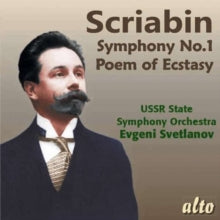 Ussr State Sym.o / Evgeni Svetlanov: Scriabin Symphony No.1 & Poem Of Ecstasy - CD