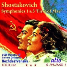 Ussr S.o / Rozhdestvensky: Shostakovich Symphony No.1. No.3 First Of May - CD