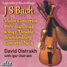 David Oistrakh: Bach Violin Concertos 1. 2. 3 Plus Brandenburg Concerto No.4 - CD