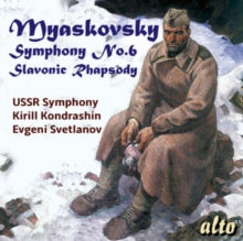 Ussr Symphony Orchestra / Kirill Kondrashin / Evgeni Svetlanov: Myaskovsky: Symphony 6 / Slavonic Rhapsody - CD