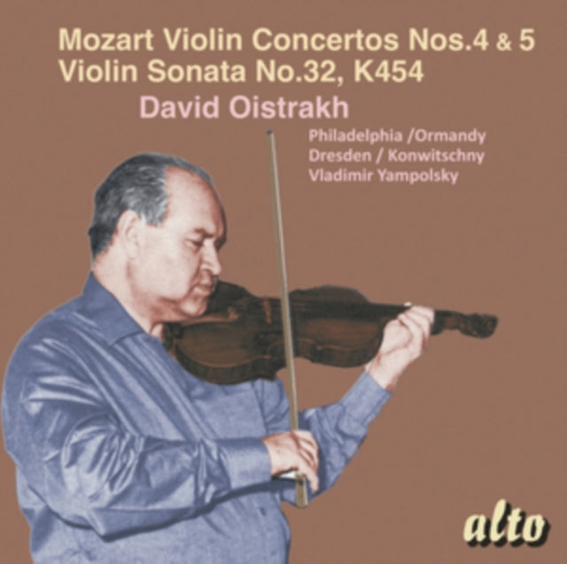 David Oistrakh: Mozart Violin Concertos Nos 4 & 5 Violin - CD