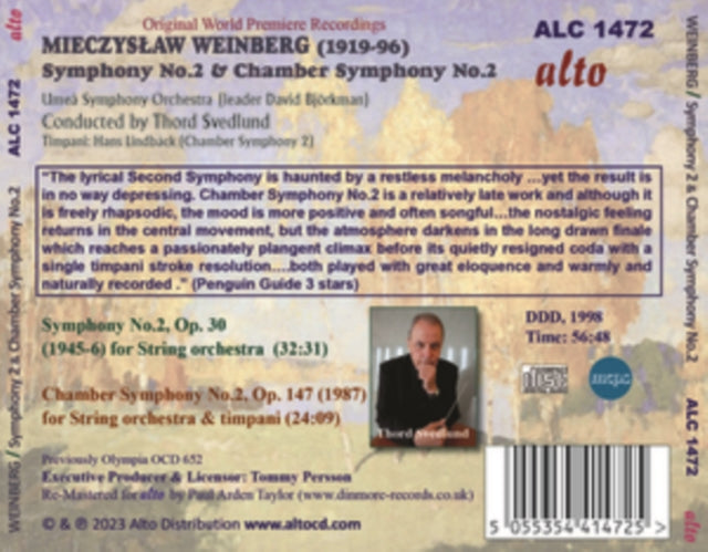 Mieczyslaw Weinberg: Sinfonie 2 / Kammersinfonie 2 - CD