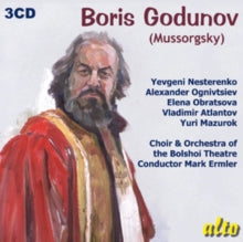 Nesterenko / Atlantov / Etc / Bolshoy (1982) Ermler: Mussorgsky: Boris Godunov (Stereo) - CD
