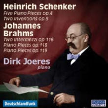 Dirk Joeres: Schenker & Brahms Piano Music - CD