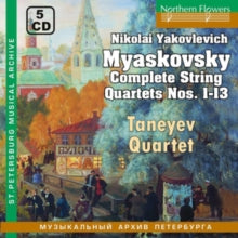 Myaskovsky And The Taneyev Quartet: Myaskovsky Complete String Quartets Nos. 1-13 - CD