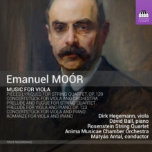 Anima Chamber Orchestra: Emanuel Moor: Music For Viola - CD