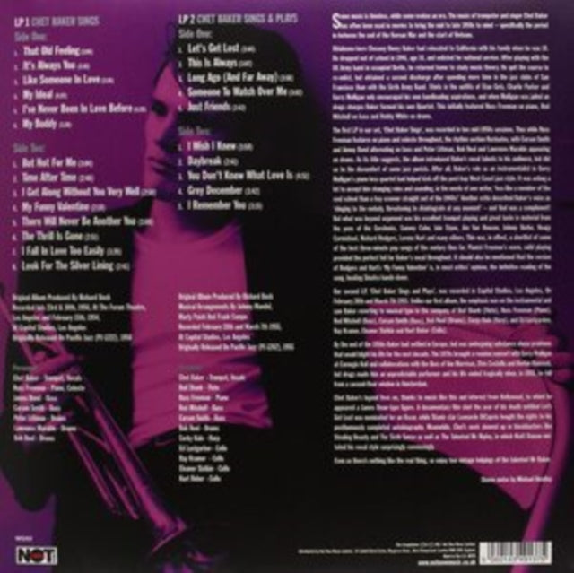 Chet Baker: Sings & Plays - Vinyl