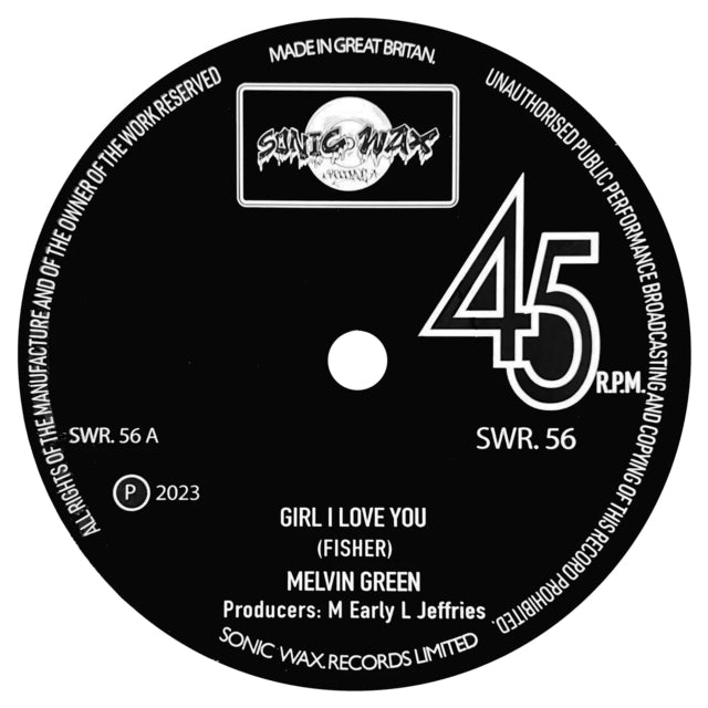 Melvin Green: Girl I Love You - Vinyl