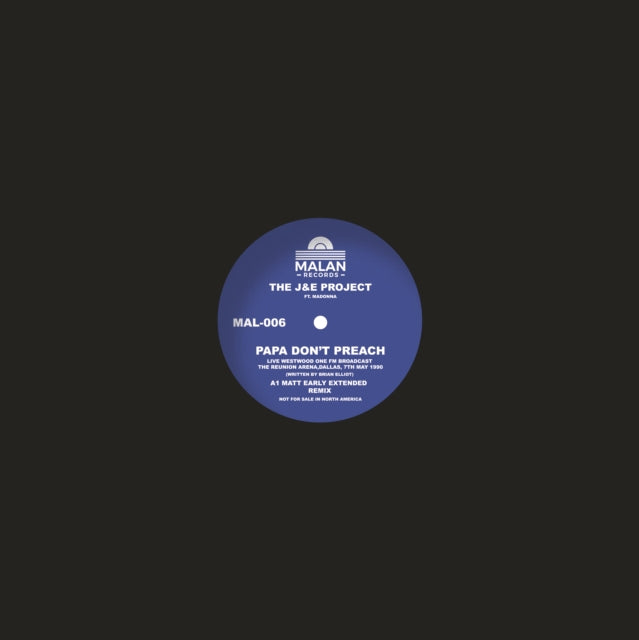 J&E Project Featuring Madonna: Papa Dont Preach - Vinyl