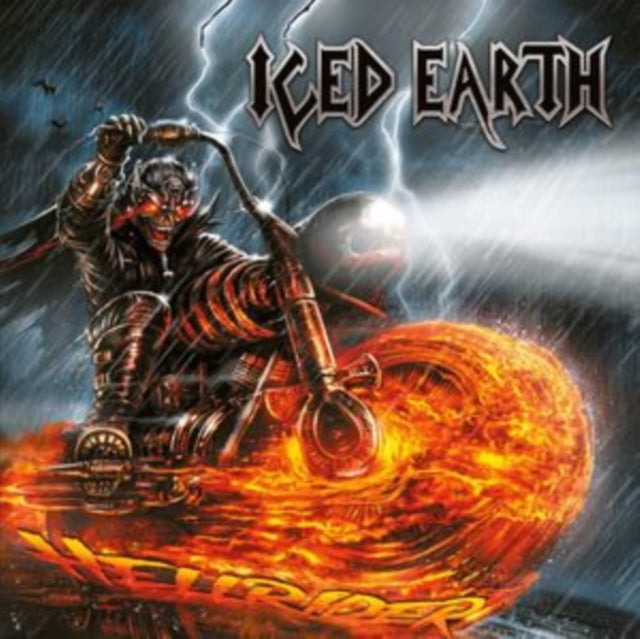 Iced Earth: Hellrider / I Walk Among You (Orange/Yellow/Silver Vinyl) - Vinyl