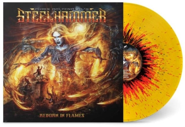 Chris Bohltendahl's Steelhammer: Reborn In Flames (Yellow/Orange/Black Vinyl) - Vinyl