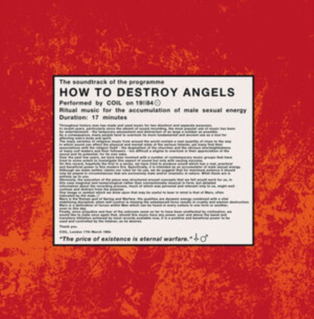 Coil: How To Destroy Angels - Vinyl