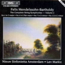 Nieuw Sinfonietta Amsterdam: Mendelssohncomplete String Sym Vol 2 - CD