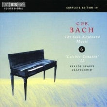 Miklos Spanyi: C P E Bachsolo Keyboard Music Vol 6 - CD