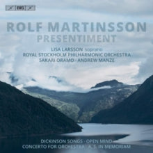 Larsson / Rspo / Oramo / Manze: Rolf Martinsson: Presentiment - CD