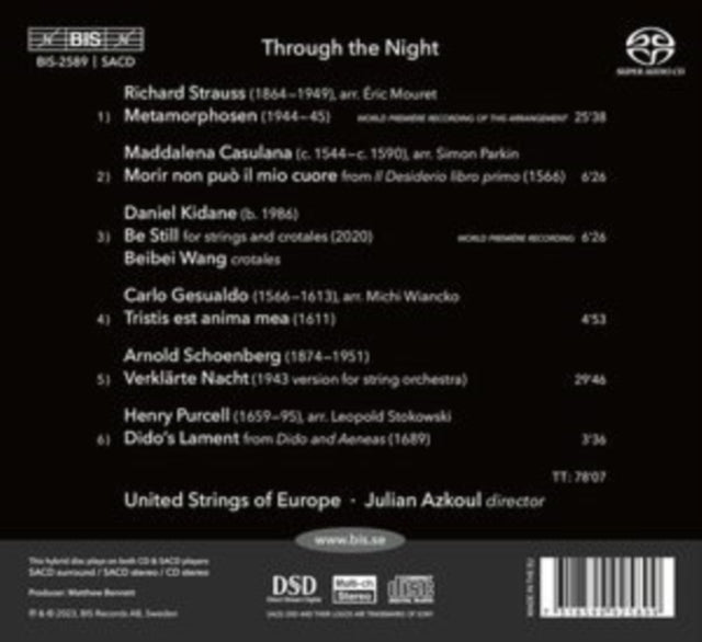 United Strings Of Europe: Through The Night - CD