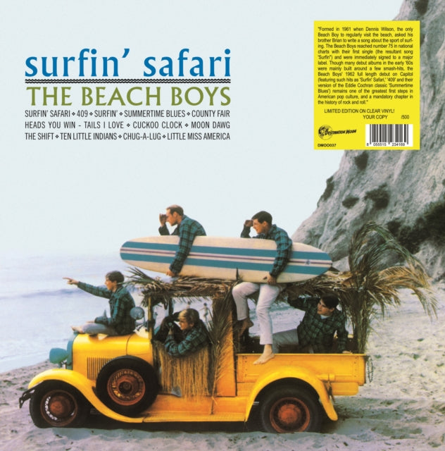 The Beach Boys: Surfin Safari (Numbered Edition) (Clear Vinyl) - Vinyl