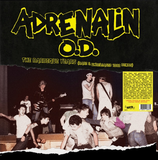 Adrenalin O.D.: The Barbeque Years (Rare & Unreleased 1982 Demos) (Coloured Vinyl) - Vinyl