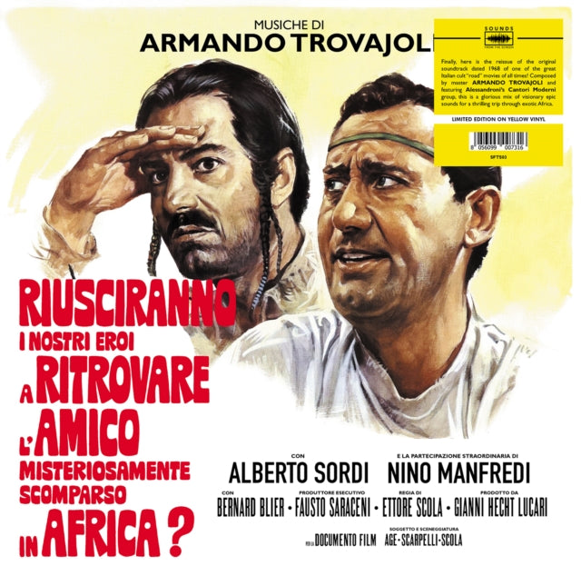Armando Trovajoli: Riusciranno I Nostri Ero A Ritrovare L Amico Misteriosamente Scomparso In Africa ? - Original Soundtrack (Yellow Vinyl) - Vinyl
