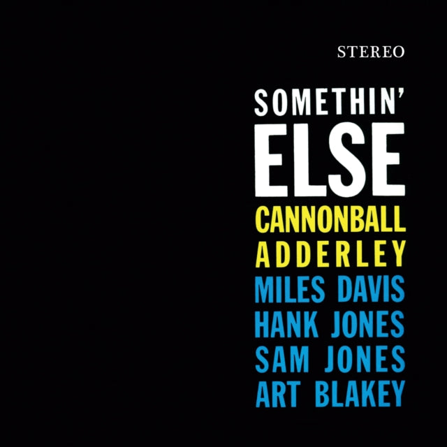 Cannonball Adderley: Somethin Else (+2 Bonus Tracks) (Crystal Clear Vinyl) - Vinyl