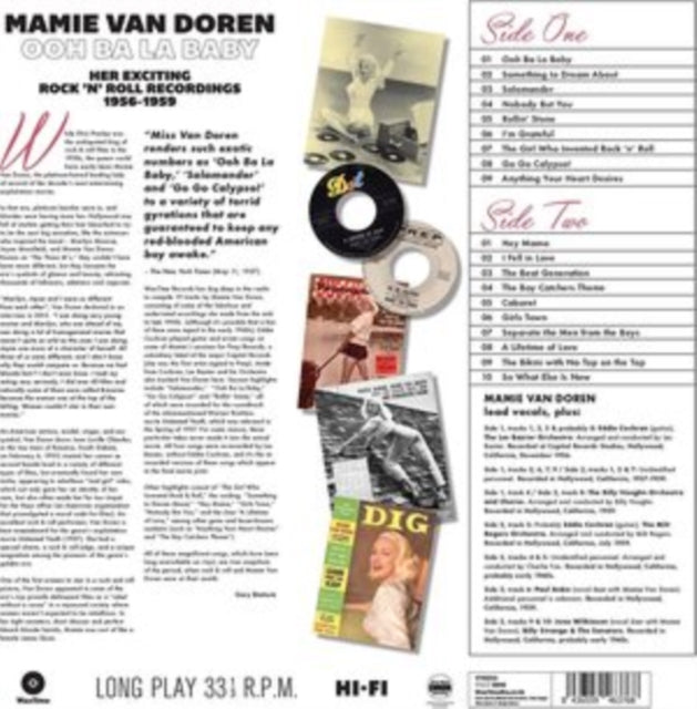Mamie Van Doren: Ooh Ba La Baby - Her Exciting Rock N Roll Recordings. 1956-1959 - Vinyl