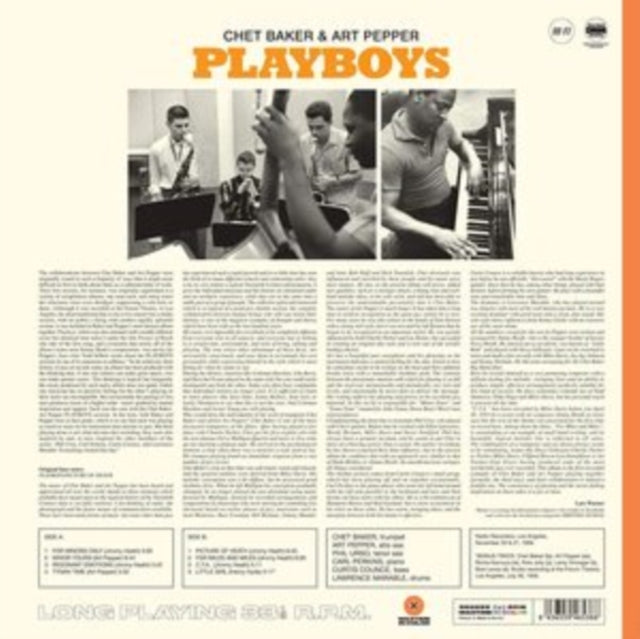 Chet Baker & Art Pepper: Playboys (Limited Orange Vinyl) - Vinyl
