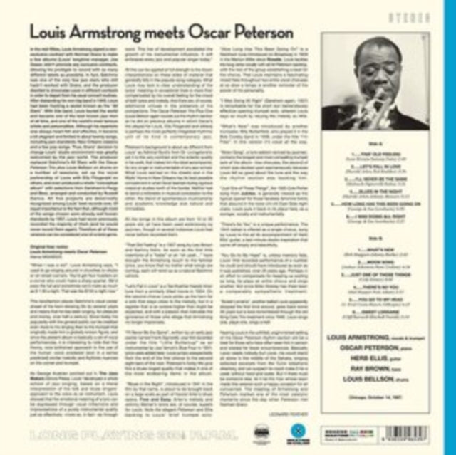 Louis Armstrong & Oscar Peterson: Meets Oscar Peterson (Limited Blue Vinyl) - Vinyl