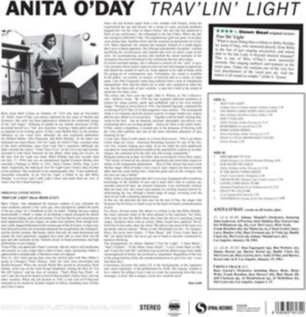 Anita O'Day: TravLin Light (180G / Dmm) - Vinyl