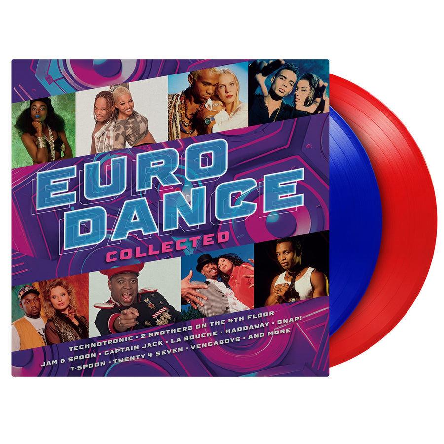 Various Artists: Eurodance Collected (Limited Edition) (Translucent Blue/Translucent Red Vinyl) - Vinyl