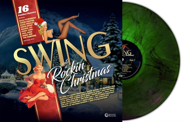 Various Artists: Swing Into A Rockin Christmas (Green Marble Vinyl) - Vinyl