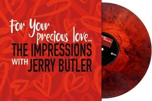 The Impressions: For Your Precious Love (Red Marble Vinyl) - Vinyl