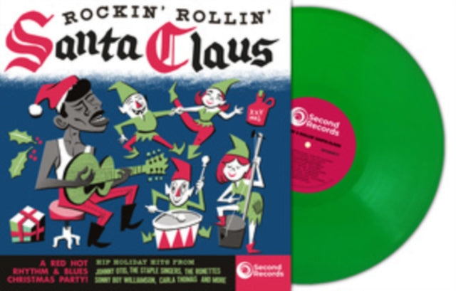 Various Artists: Rockin Rollin Santa Claus (Green Vinyl) - Vinyl