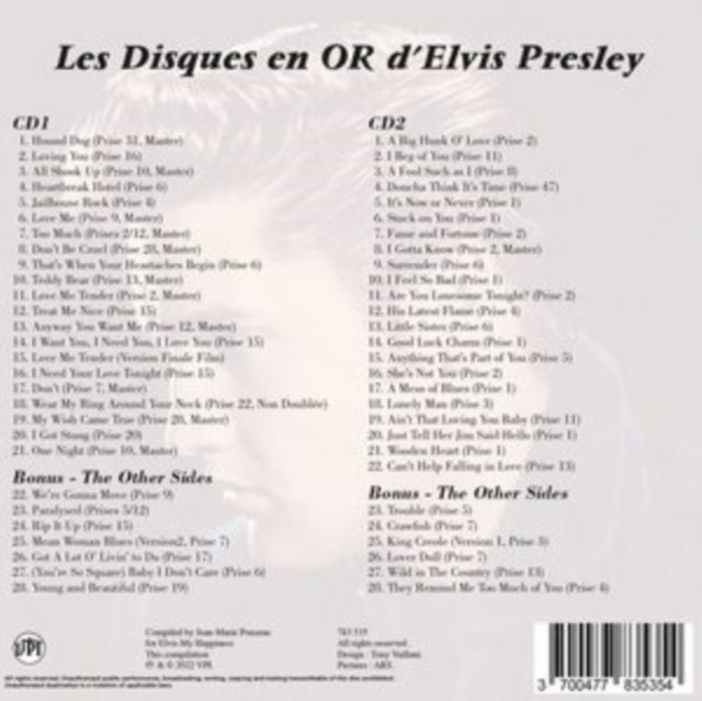 Elvis Presley: Les Disques En Or D&